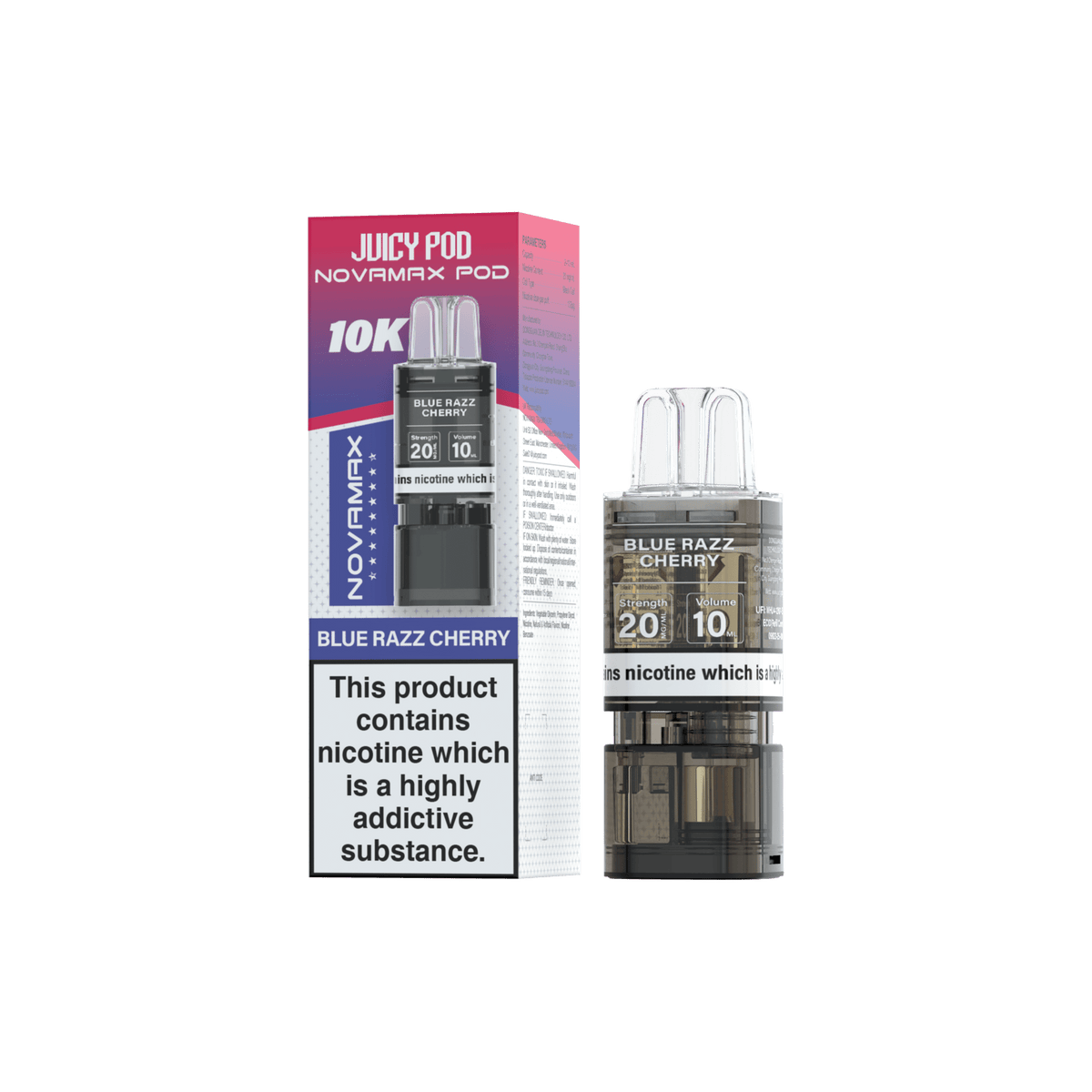 Buy Bulk Wholesale Juicy Pod Novamax 10k Replacement Pods - 10 pack   vapesourceuk