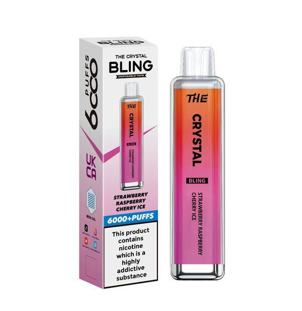 The Crystal Bling 6000 Puffs Disposable Vape Box of 10