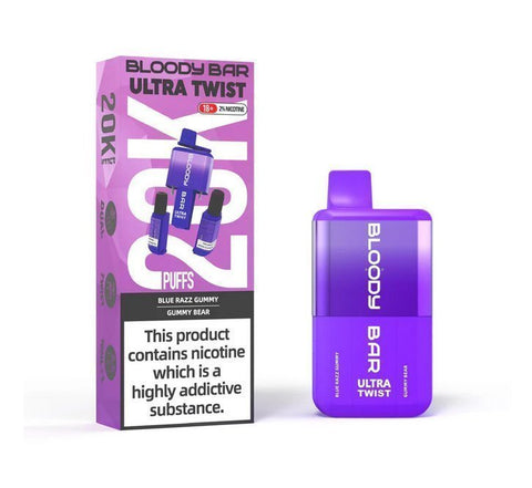 Buy Bulk Wholesale Bloody Bar Ultra Twist 20000 Disposable Vape Box of 5 - vapesourceuk