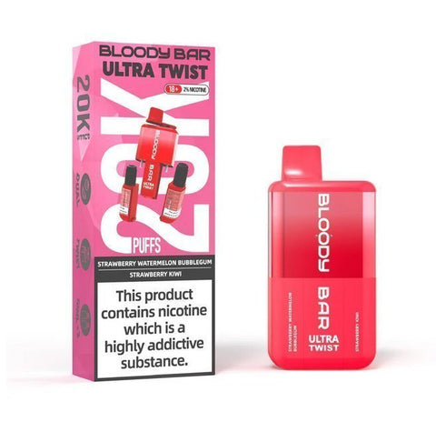 Buy Bulk Wholesale Bloody Bar Ultra Twist 20000 Disposable Vape Box of 5 - vapesourceuk