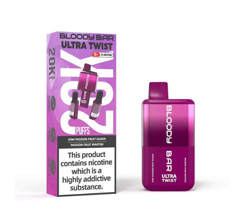 Buy Bulk Wholesale Bloody Bar Ultra Twist 20000 Disposable Vape Box of 5 - vapesourceuk