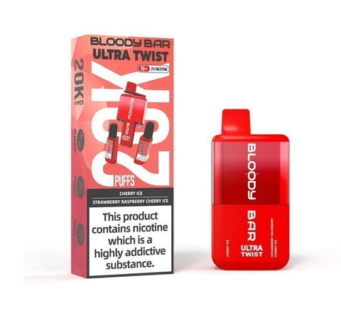 Buy Bulk Wholesale Bloody Bar Ultra Twist 20000 Disposable Vape Box of 5 - vapesourceuk