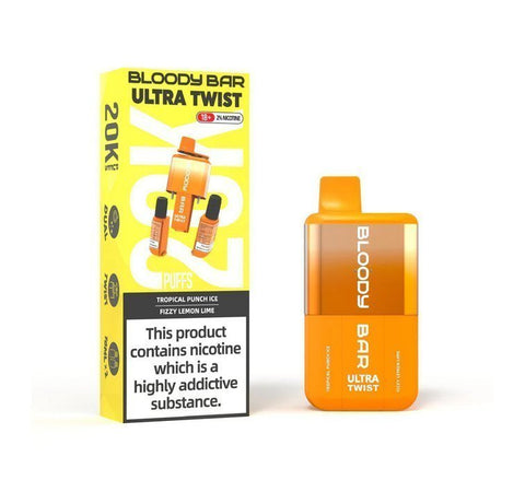 Buy Bulk Wholesale Bloody Bar Ultra Twist 20000 Disposable Vape Box of 5 - vapesourceuk