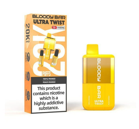 Buy Bulk Wholesale Bloody Bar Ultra Twist 20000 Disposable Vape Box of 5 - vapesourceuk