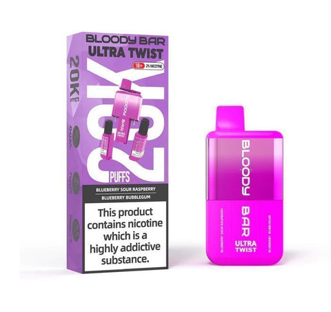 Buy Bulk Wholesale Bloody Bar Ultra Twist 20000 Disposable Vape Box of 5 - vapesourceuk