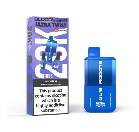 Buy Bulk Wholesale Bloody Bar Ultra Twist 20000 Disposable Vape Box of 5 - vapesourceuk