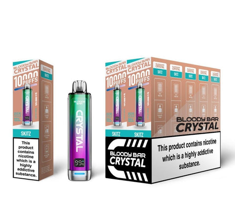 Buy Bulk Wholesale Bloody Bar Crystal 10k Disposable Vape Pack of 10 - vapesourceuk
