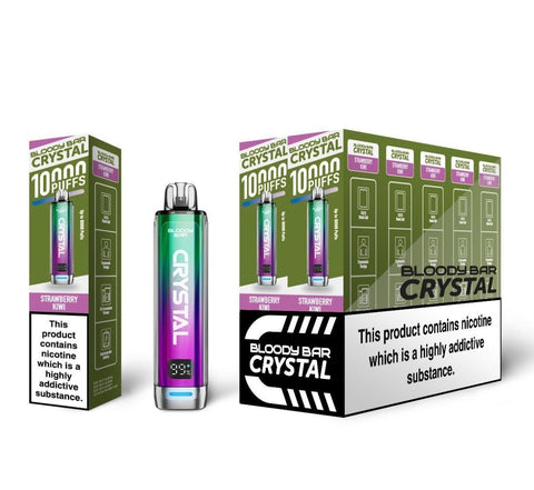 Buy Bulk Wholesale Bloody Bar Crystal 10k Disposable Vape Pack of 10 - vapesourceuk