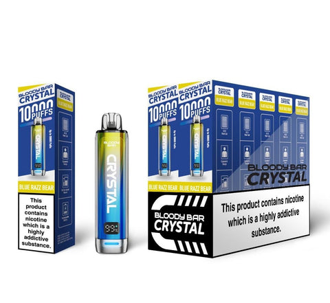 Buy Bulk Wholesale Bloody Bar Crystal 10k Disposable Vape Pack of 10 - vapesourceuk