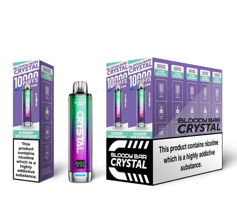 Buy Bulk Wholesale Bloody Bar Crystal 10k Disposable Vape Pack of 10 - vapesourceuk