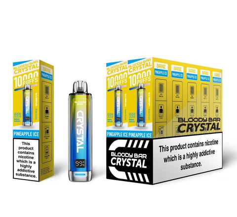Buy Bulk Wholesale Bloody Bar Crystal 10k Disposable Vape Pack of 10 - vapesourceuk