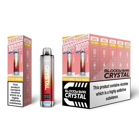 Buy Bulk Wholesale Bloody Bar Crystal 10k Disposable Vape Pack of 10 - vapesourceuk