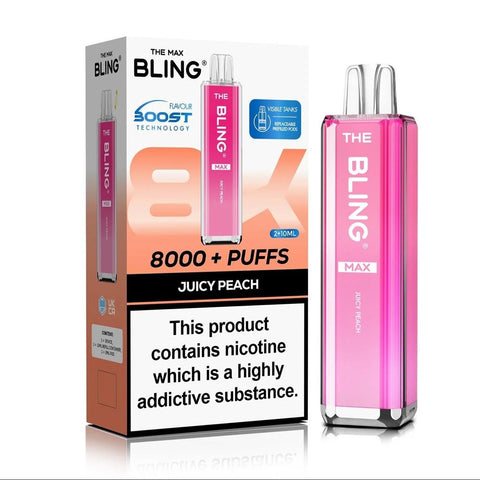 Buy Bulk Wholesale Crystal Bling Max 8000 Prefilled Pod Kit Box of 5 - vapesourceuk