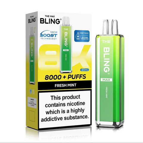 Buy Bulk Wholesale Crystal Bling Max 8000 Prefilled Pod Kit Box of 5 - vapesourceuk