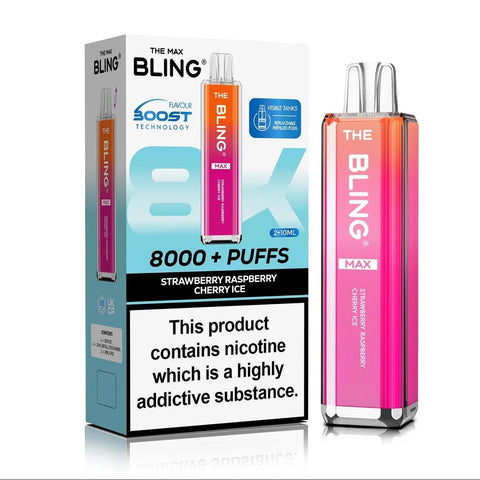 Buy Bulk Wholesale Crystal Bling Max 8000 Prefilled Pod Kit Box of 5 - vapesourceuk