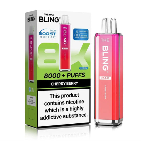 Buy Bulk Wholesale Crystal Bling Max 8000 Prefilled Pod Kit Box of 5 - vapesourceuk