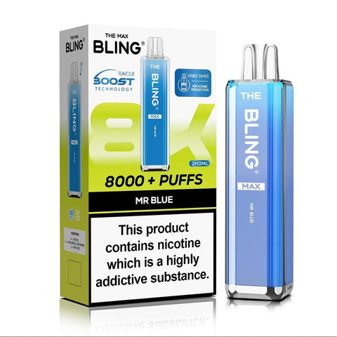 Buy Bulk Wholesale Crystal Bling Max 8000 Prefilled Pod Kit Box of 5 - vapesourceuk
