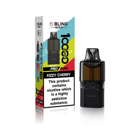 Buy Bulk Wholesale Crystal Bling Nero 10k Prefilled Pods Box of 5 - vapesourceuk