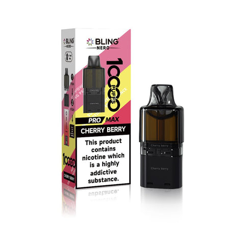 Buy Bulk Wholesale Crystal Bling Nero 10k Prefilled Pods Box of 5 - vapesourceuk