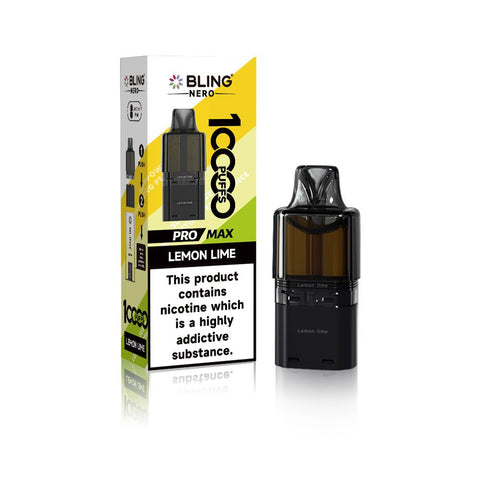 Buy Bulk Wholesale Crystal Bling Nero 10k Prefilled Pods Box of 5 - vapesourceuk