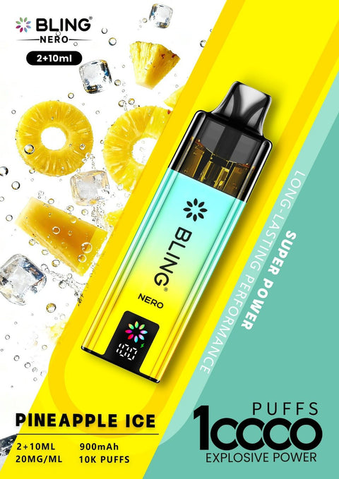 Buy Bulk Wholesale Crystal Bling Nero 10k Vape Kit Box of 5 - vapesourceuk