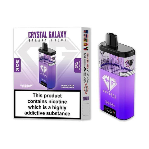 Buy Bulk Wholesale Crystal Galaxy Focus 30k Pod Vape Kit Box of 5 - vapesourceuk