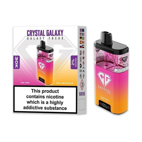 Buy Bulk Wholesale Crystal Galaxy Focus 30k Pod Vape Kit Box of 5 - vapesourceuk