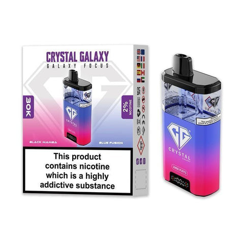 Buy Bulk Wholesale Crystal Galaxy Focus 30k Pod Vape Kit Box of 5 - vapesourceuk
