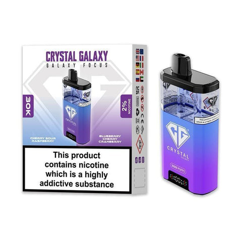 Buy Bulk Wholesale Crystal Galaxy Focus 30k Pod Vape Kit Box of 5 - vapesourceuk