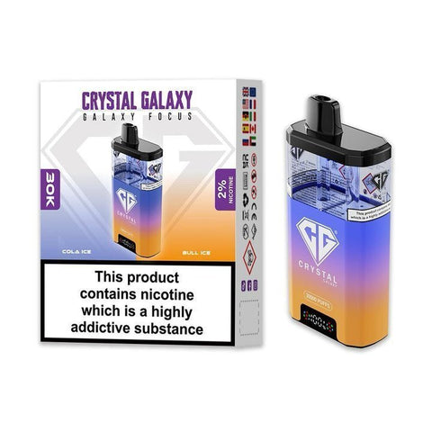 Buy Bulk Wholesale Crystal Galaxy Focus 30k Pod Vape Kit Box of 5 - vapesourceuk