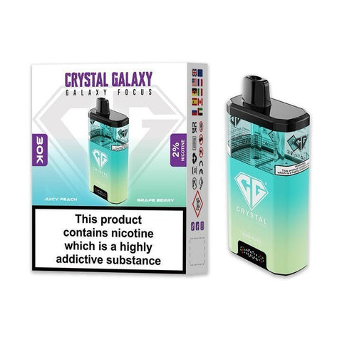 Buy Bulk Wholesale Crystal Galaxy Focus 30k Pod Vape Kit Box of 5 - vapesourceuk