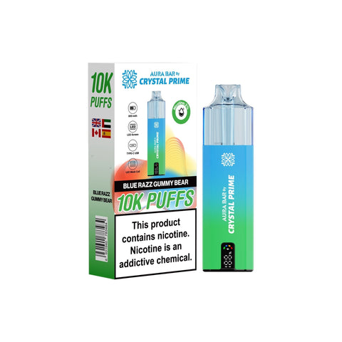 Buy Bulk Wholesale Crystal Prime 10000 Disposable Vape Pack of 5 - vapesourceuk