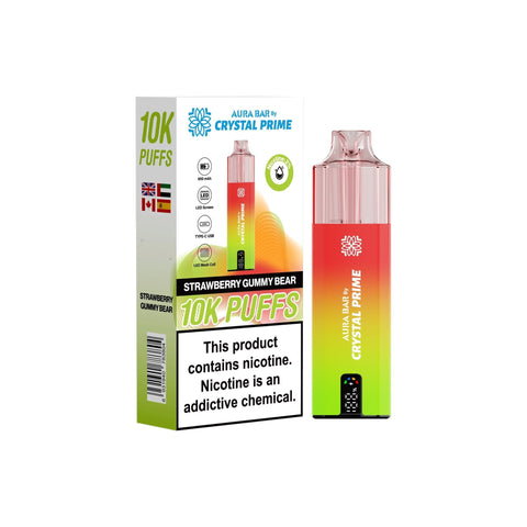 Buy Bulk Wholesale Crystal Prime 10000 Disposable Vape Pack of 5 - vapesourceuk