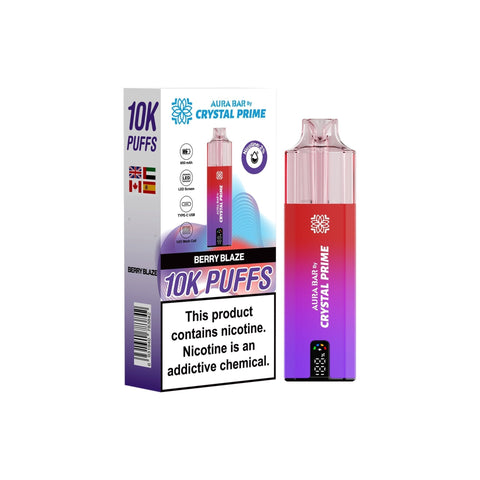 Buy Bulk Wholesale Crystal Prime 10000 Disposable Vape Pack of 5 - vapesourceuk