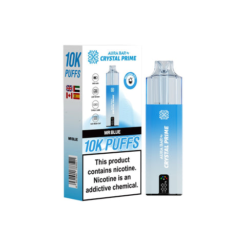 Buy Bulk Wholesale Crystal Prime 10000 Disposable Vape Pack of 5 - vapesourceuk