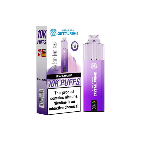 Buy Bulk Wholesale Crystal Prime 10000 Disposable Vape Pack of 5 - vapesourceuk