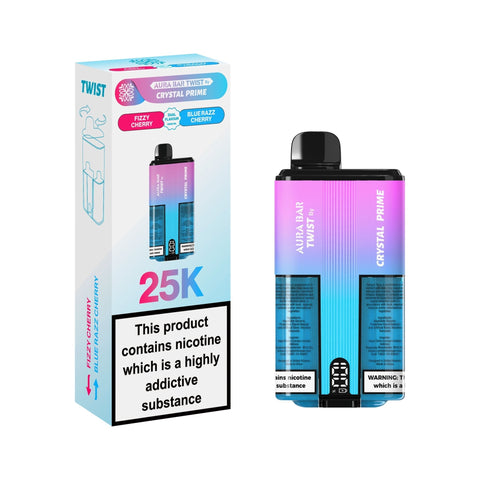 Buy Bulk Wholesale Crystal Prime Twist 25000 Disposable Vape Pack of 5 - vapesourceuk
