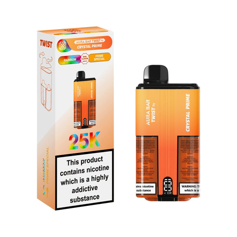 Buy Bulk Wholesale Crystal Prime Twist 25000 Disposable Vape Pack of 5 - vapesourceuk