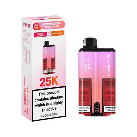 Buy Bulk Wholesale Crystal Prime Twist 25000 Disposable Vape Pack of 5 - vapesourceuk