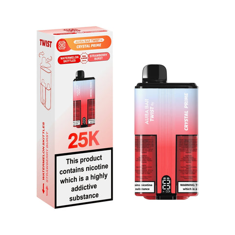 Buy Bulk Wholesale Crystal Prime Twist 25000 Disposable Vape Pack of 5 - vapesourceuk