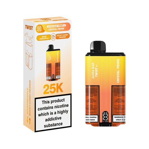 Buy Bulk Wholesale Crystal Prime Twist 25000 Disposable Vape Pack of 5 - vapesourceuk