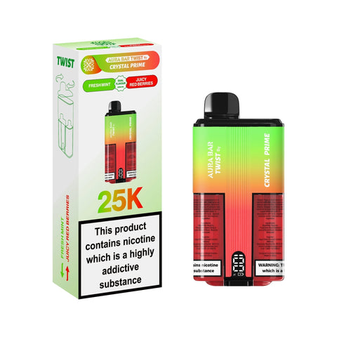 Buy Bulk Wholesale Crystal Prime Twist 25000 Disposable Vape Pack of 5 - vapesourceuk