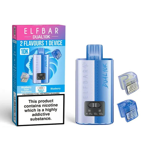 Buy Bulk Wholesale Elf Bar Dual 10K Disposable 2 in 1 Vape Pack of 5 - vapesourceuk