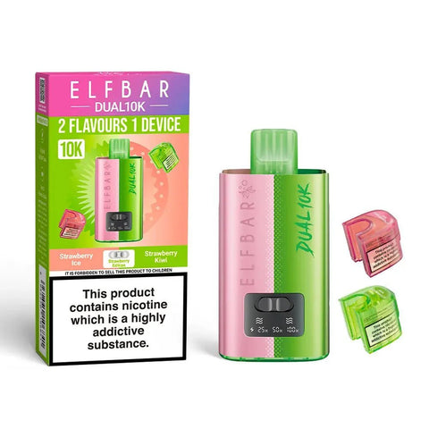 Buy Bulk Wholesale Elf Bar Dual 10K Disposable 2 in 1 Vape Pack of 5 - vapesourceuk