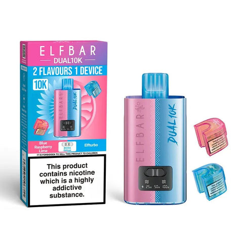 Buy Bulk Wholesale Elf Bar Dual 10K Disposable 2 in 1 Vape Pack of 5 - vapesourceuk
