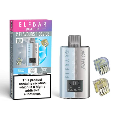 Buy Bulk Wholesale Elf Bar Dual 10K Disposable 2 in 1 Vape Pack of 5 - vapesourceuk