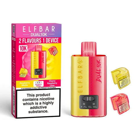 Buy Bulk Wholesale Elf Bar Dual 10K Disposable 2 in 1 Vape Pack of 5 - vapesourceuk