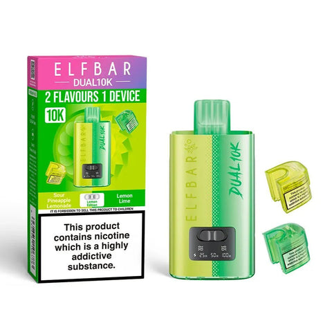 Buy Bulk Wholesale Elf Bar Dual 10K Disposable 2 in 1 Vape Pack of 5 - vapesourceuk