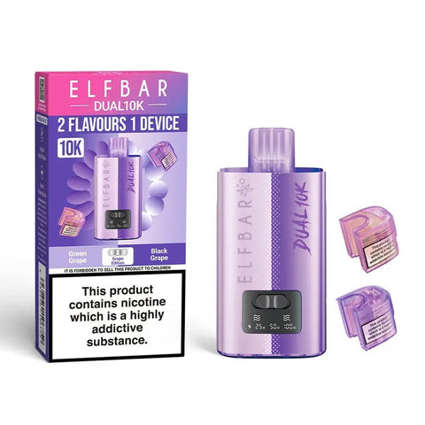 Buy Bulk Wholesale Elf Bar Dual 10K Disposable 2 in 1 Vape Pack of 5 - vapesourceuk