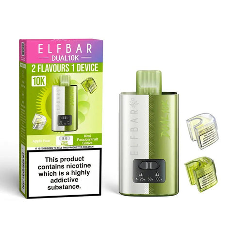 Buy Bulk Wholesale Elf Bar Dual 10K Disposable 2 in 1 Vape Pack of 5 - vapesourceuk